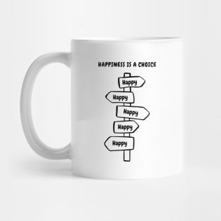 Choose Happiness Quotes Mug